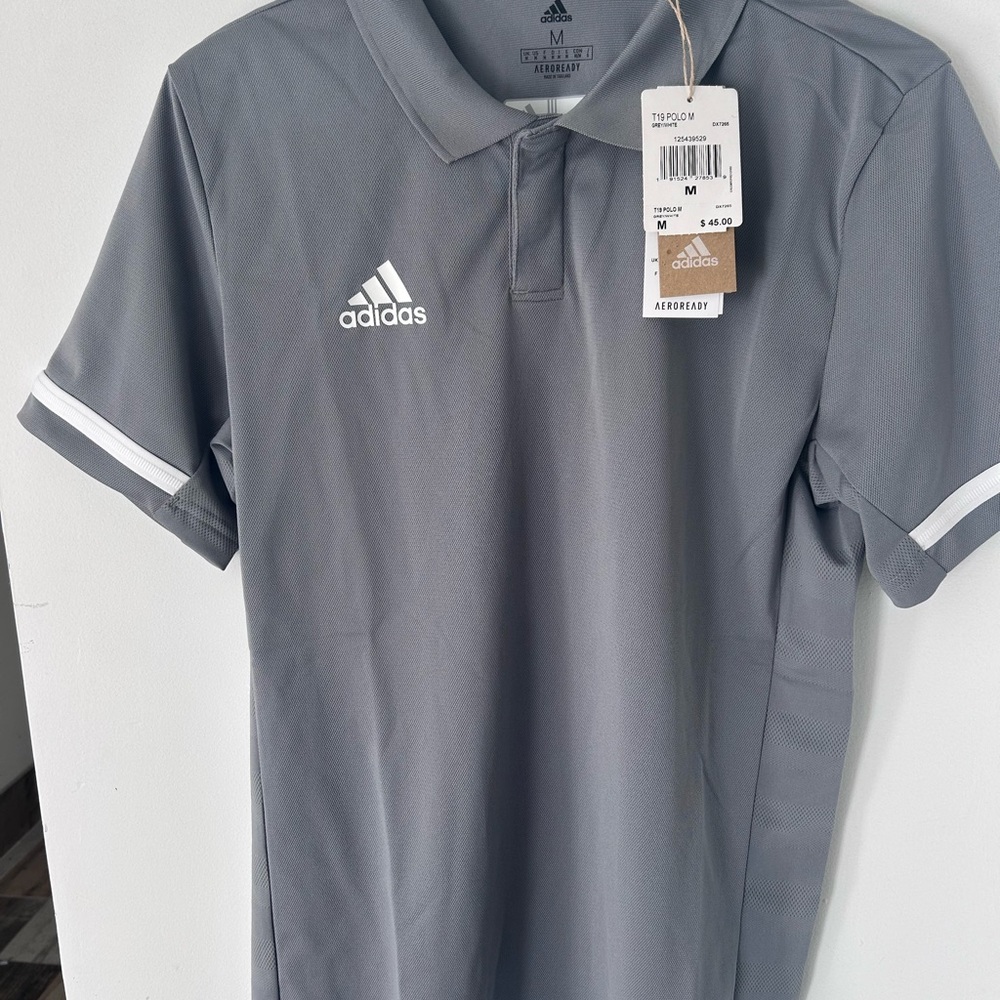 Adidas Men's Polo Shirt in Gray